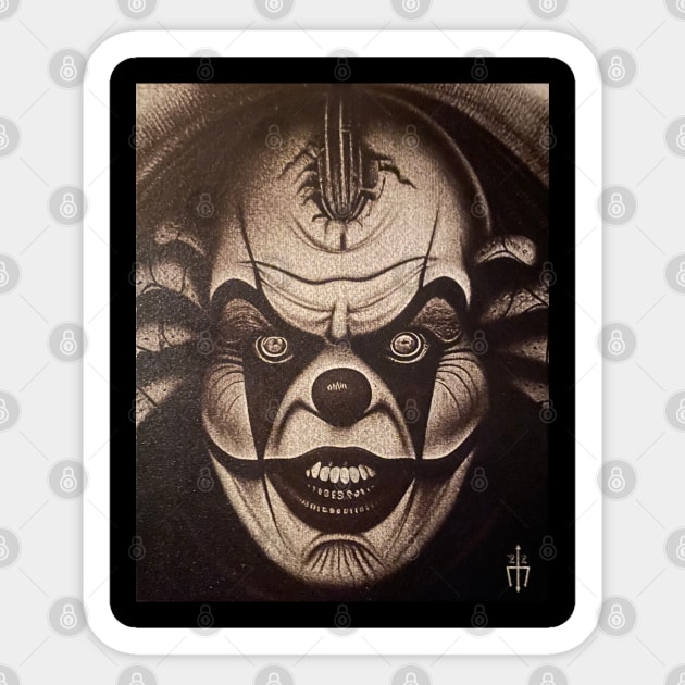 Evil Clown Sticker by Grave Digs